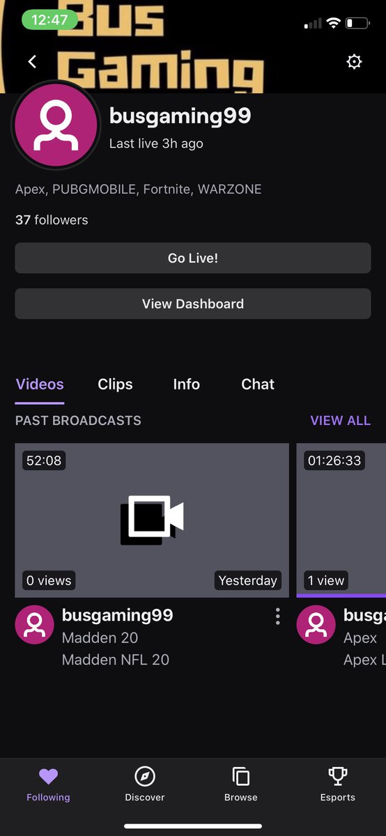 GoatDawg9's tweet photo. 13 More followers to Twitch affiliate help me get their gaming community I believe !! #Twitch #Busgaming #Subscribe #follow #twitchapp #twitchstreamer #ApexLegends #CallofDutyModernWarfare #twitter #addme https://t.co/RNcKHd1ceK
