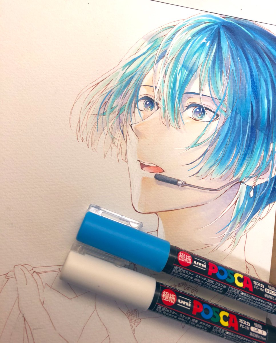 影可愛く塗れたのでみてほしいです 模写 Mana ୭ ˈのイラスト