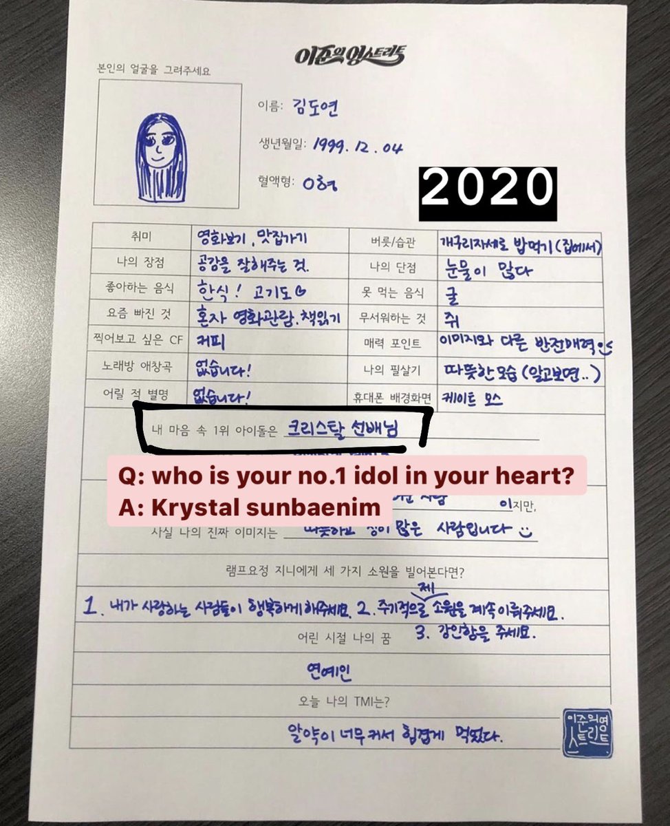 2. Weki Meki’s Doyeoni decided to crown her as krystal no.1 fangirl she’s been showing her consistent love toward krystal since 2017.