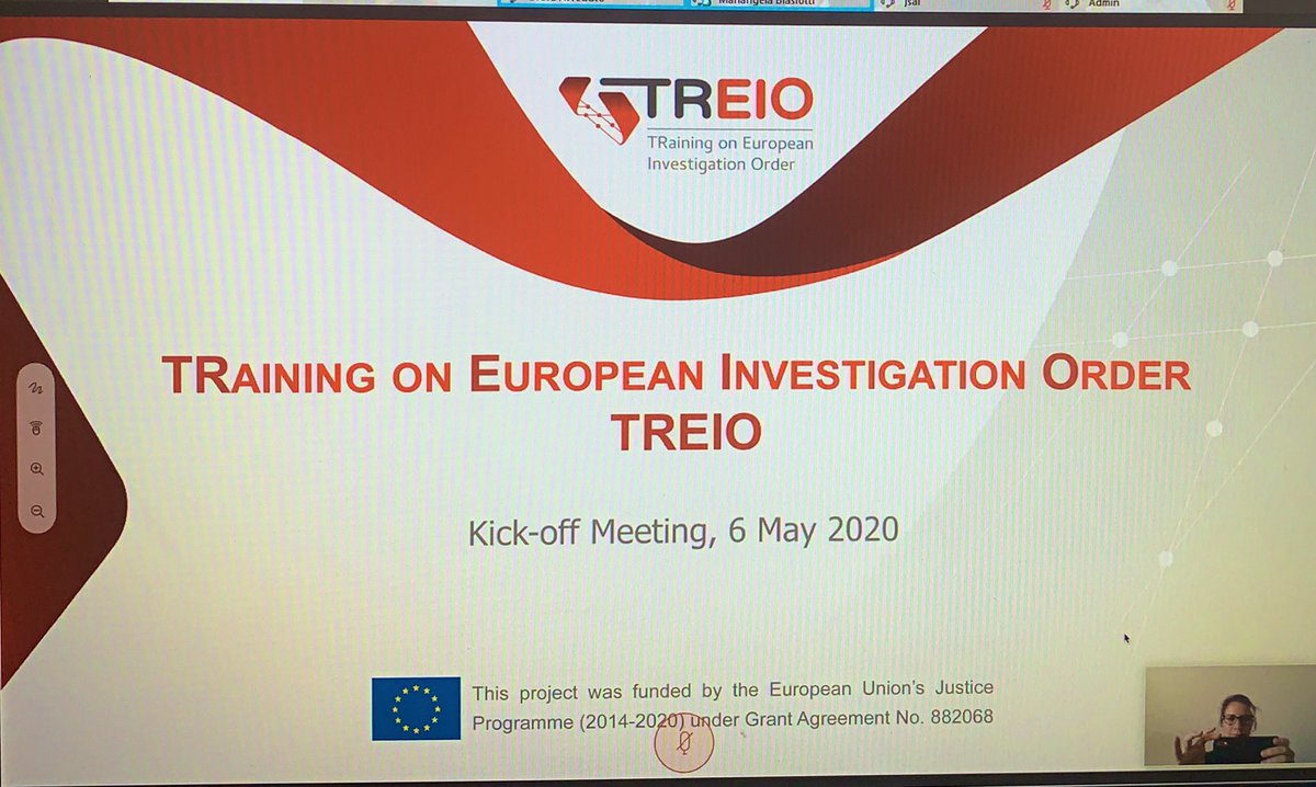 IaninaLipara's tweet photo. Next generation of European Investigation Orders #EIO trainings: participating in the first @TREIO_EU project meeting as part of the External Advisory Group. #EJN will provide 👩🏽‍⚖️ experience, tools 💻, expertise and ensure that reaches 🇪🇺 #EU practitioners. #EJNconnectingJustice https://t.co/7AvMUBXmmR