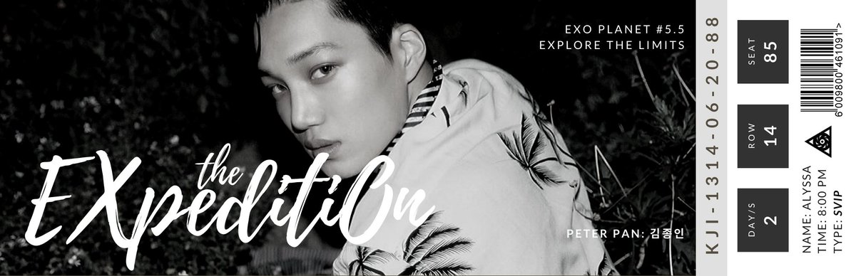 yeolbaerie's tweet photo. poster x solo edit tickets 
[v1. lunar grey] 
if you want your names customized into the tickets, comment below😉 

👉The EXpeditiOn (13.06.20-14.06.20)
#TheEXpeditiOn #EXOCON #EXO #엑소콘서트 #엑소콘  @weareoneEXO @chanbaekalert https://t.co/J2VCseWyrO
