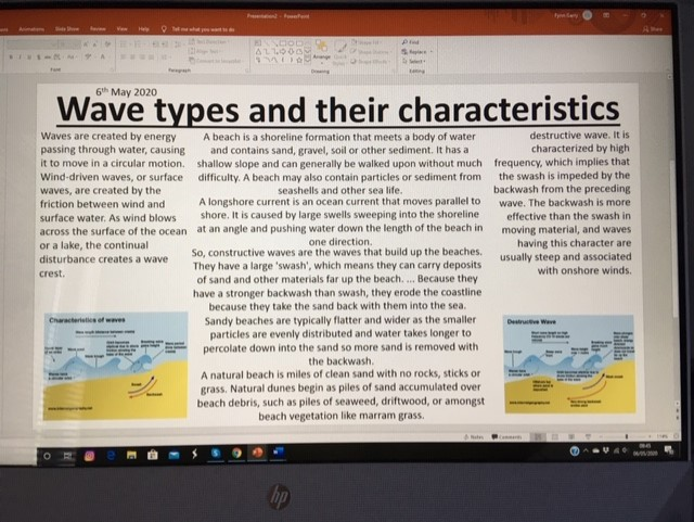 SEACHS1961's tweet photo. Well done to Fynn G 9S, who has started his GCSE Geography home learning. What a great piece of work! Keep your #homeschooling pictures/updates coming in!🌊🌎😀#Homeschooling2020 #welovegeography #geography #typesofwaves #worktogether #gcsework https://t.co/4sWuZgPoDq