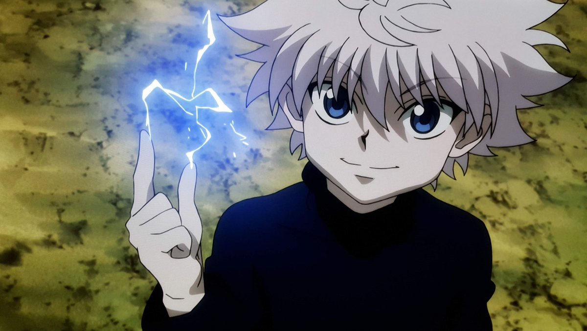 Killua Zoldyck de HunterxHunter.