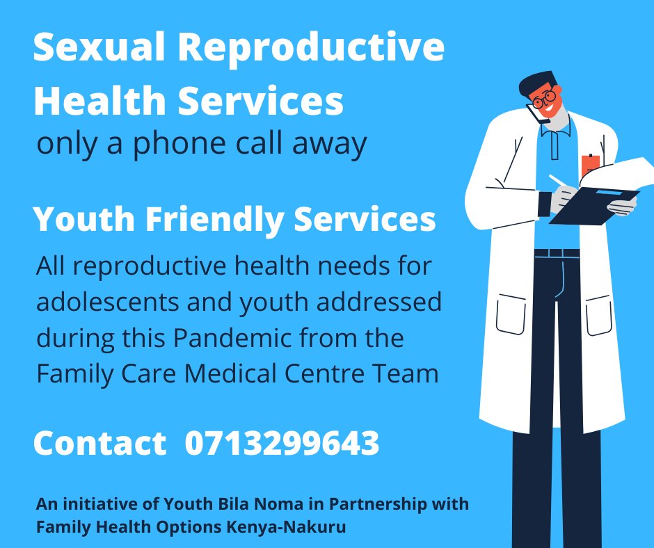 YBN_Kenya's tweet photo. Its encouraging that @FHOKenya and team continue to offer sexual reproductive health services even with the ongoing #StayHome directives aimed at combating the spread of Corona Virus. @karugakevin @raccemaurice @ibrahim_sangolo #AYSRHandCovid19 #YouthandHealth https://t.co/QSBtXJxBq1