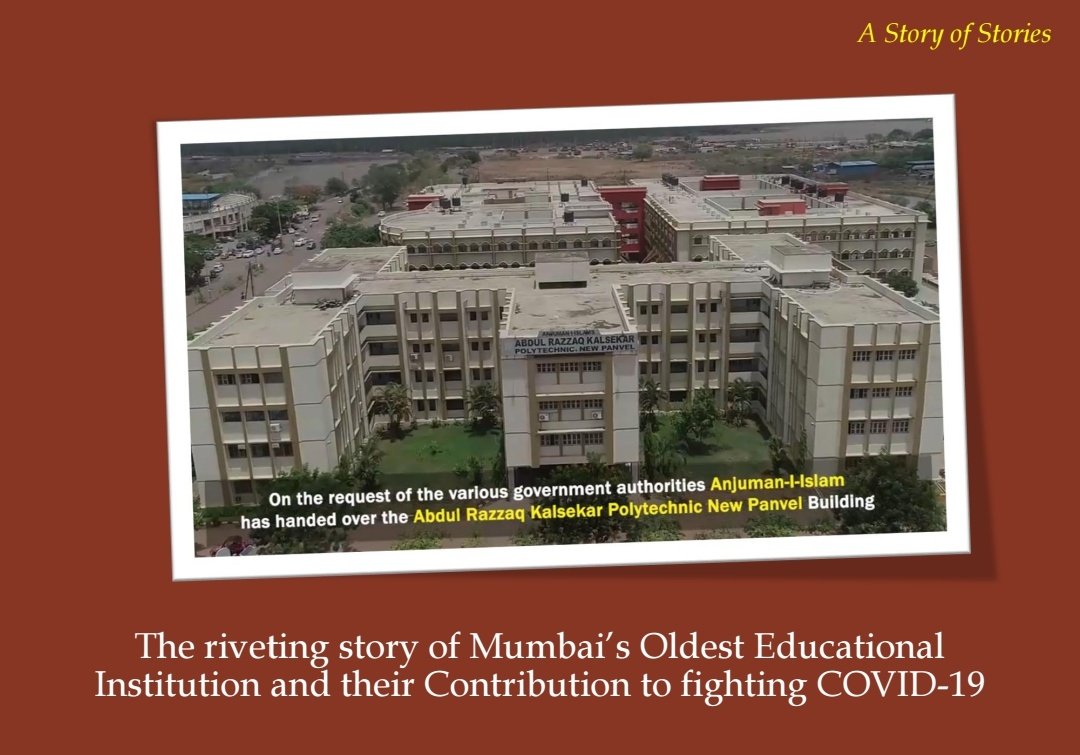 “We have given three big halls of the college for theuse. Our school in Mahim is providing space to NGOs to store their supplies which they are distributing to the needy,” said Zahir Kazi, president of Anjuman. Via  @MumbaiMirror More here :  https://bit.ly/3cfze0I 