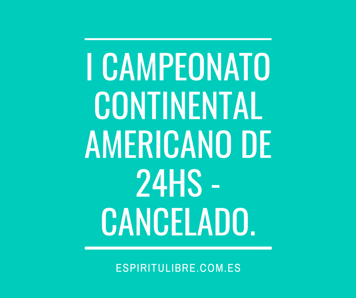 I CAMPEONATO CONTINENTAL AMERICANO DE 24HS - CANCELADO.🚫☣️🇦🇷
La <a href="/iaunews/">IAU</a> publicó que quedaba cancelado el campeonato, a disputarse en la ciudad de Termas de Rio Hondo, Argentina.
La modalidad OPEN de este evento sigue adelante.
Para saber más ⬇️
facebook.com/14920964277111…