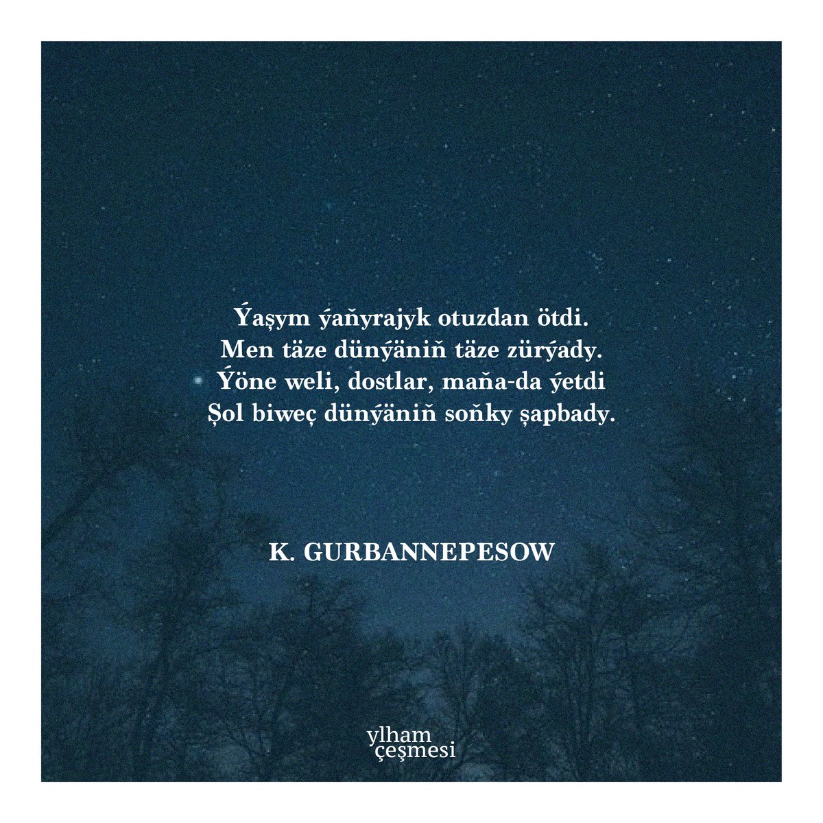 ylhamcesmesi's tweet photo. Kerim Gurbannepesow - " Ýatlama " https://t.co/gqaFE7JweY