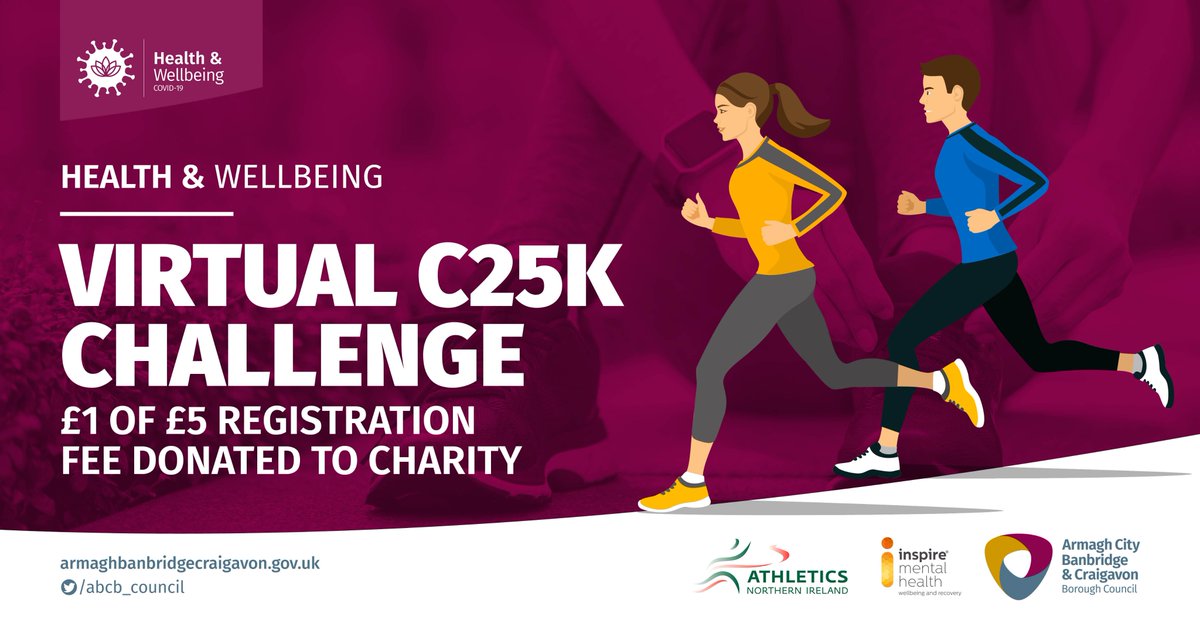 Sign up to take part in our Virtual C25K Challenge, which starts on Mon 11 May. Get fit &amp; raise vital funds for Inspire Mental Health as £1 of your £5 registration fee will be donated to this local charity. Register before midnight on Sat 9 May at bit.ly/2yUPV2E