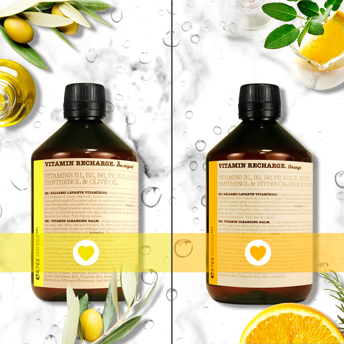 EvaProfessional's tweet photo. Are you a fan of the Vitamin Recharge? 💕
Prove it!🙌
Leave us a 💛 if you like the Vitamin Recharge Original or a 🧡 if you prefer the Vitamin Recharge Orange, we want to see which one wins!
#EvaProfessional #HairCare #EcoHairCare #VitaminRecharge #DryHair
#HydratedHair https://t.co/IgiSI6LIwg