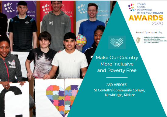 YSInow's tweet photo. ‘ASD Heroes’ from @st_con_cc_newb  are the winners of the Make Our Country More Inclusive &amp; Poverty Free! 

Their action project encouraged people with Autistic Spectrum Disorder to become more active,healthy and to feel more welcomed into sports clubs. 🙌 @AsDheroes @welfare_ie https://t.co/DQ6FCLmf2o