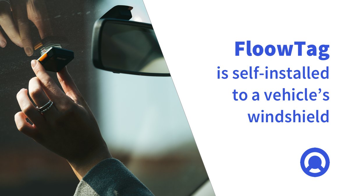 #FloowTag fixes to the windshield to ensure the phone records only trips from that #vehicle.

Discover more at thefloow.com/our-solutions/…