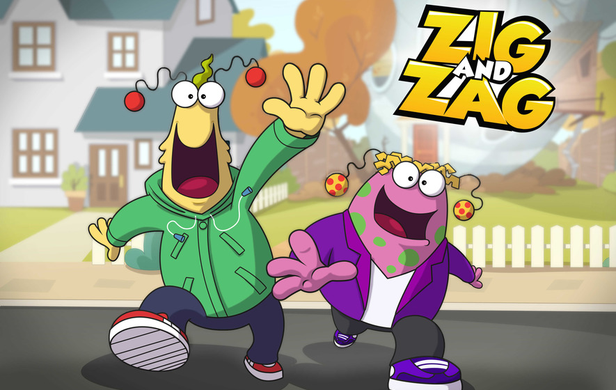 While you #StayAtHome <a href="/flickerpix_ni/">Flickerpix Animation</a>’s Zig &amp; Zag crash land on a strange blue &amp; green planet called Earth. The alien twin teen brothers create all manner of mayhem making the most of what Earth has to offer🌎🛸 #MadeInNI the series is available to watch at weekends on <a href="/RTEjr/">RTÉjr</a>
