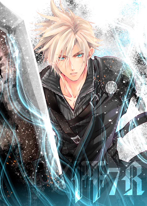 そしてそろそろクリアしてる人も多いだろうFF7R!!😍😍
色々お休みして最近イラスト描く機会も無いので、記念に前に書いたクラウド上げてみる 