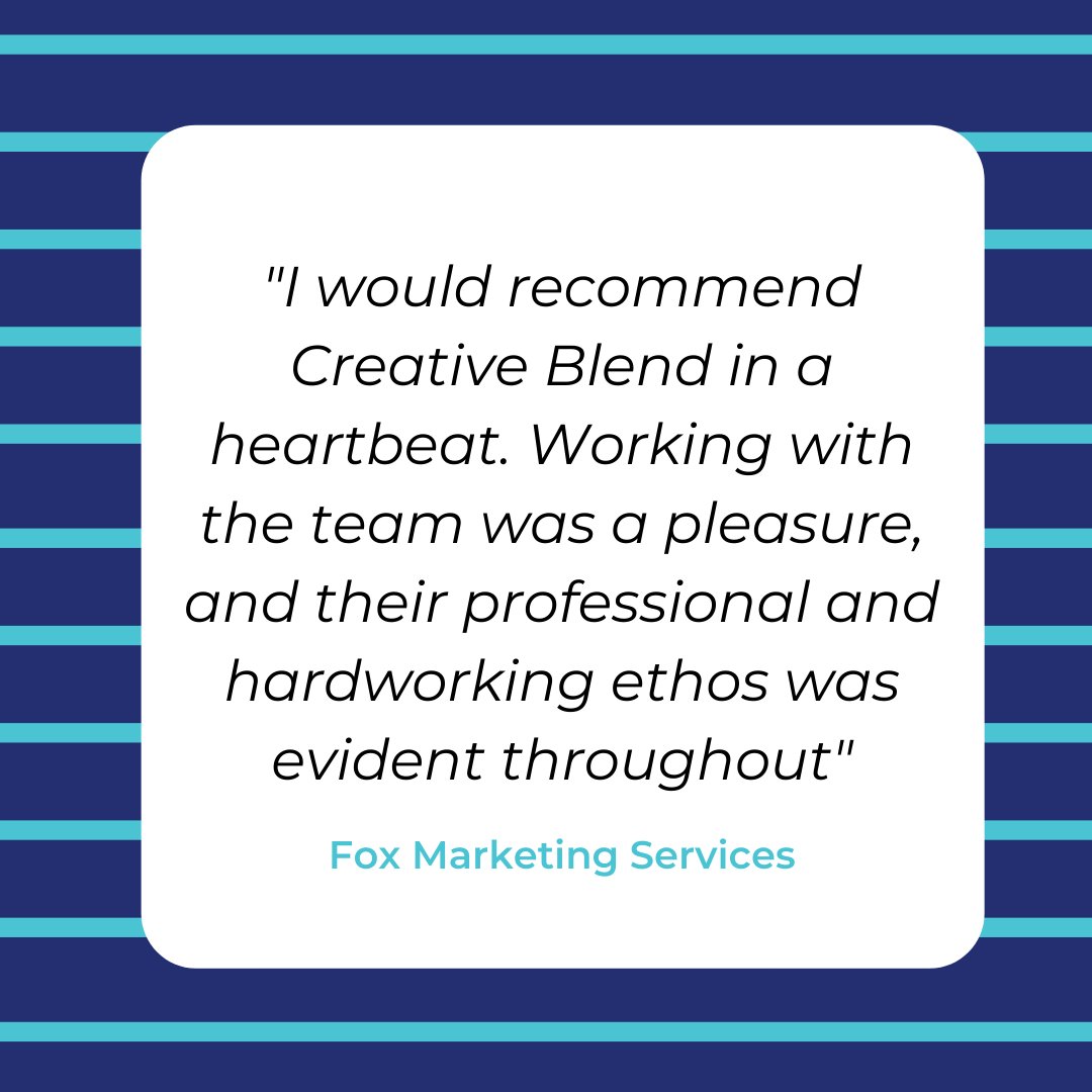 Creative_Blend's tweet photo. Receiving feedback like this from customers, really means the world to us, especially at the moment. Thank you Team #FoxMarketing for choosing us to bring your website to life 💪🖥️#CreativeBlend
https://t.co/8XFz22dF2V https://t.co/7XrJTwX7IT