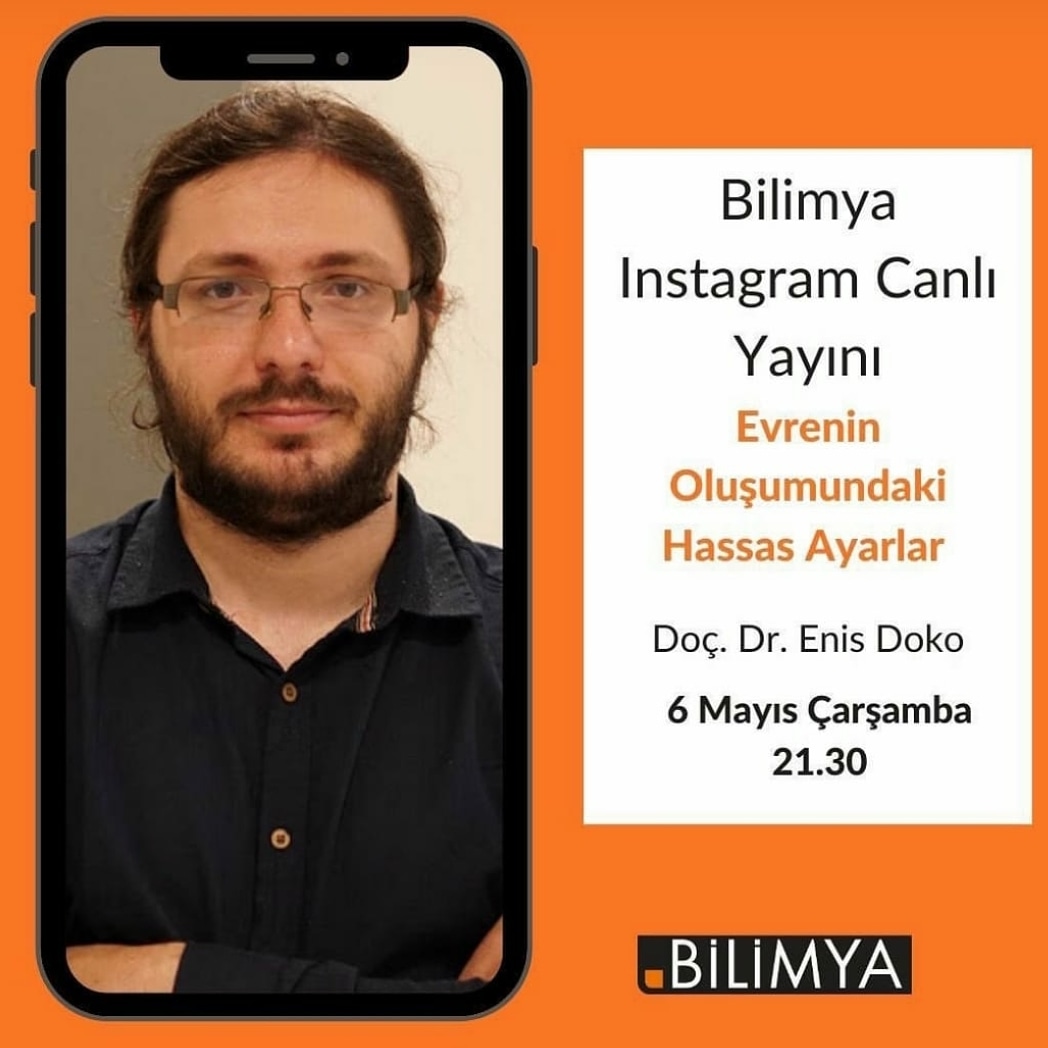 Saat 21:30 da Instagram canlı yayınına katılabilirsiniz. #enisdoko #canliyayin #uzay #astronomi #evren #bilim #bilimya #bilimülkesi #hassasayarlar <a href="/bilimyacom/">BİLİMYA</a>