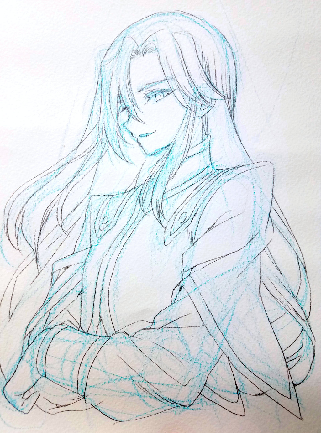 リズミカル ベン 最近やってるのが水彩色鉛筆で下書きしてシャープペンでペン入れするやつ ペン入れ 終わったら蛇口あるとこ持ってって絵面をザパーって洗えばシャープペンの線だけ残ってきれいにペン入れ出来る 画材研究 T Co Tmim3fi1by Twitter