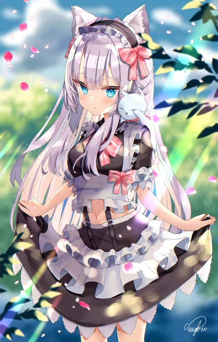 白猫メイド 