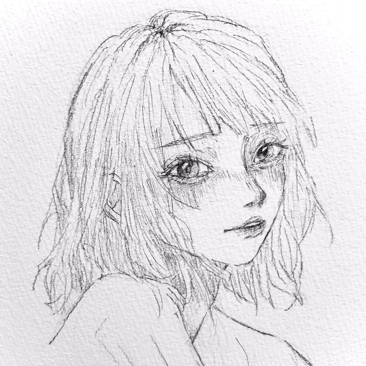 ね あ 久しぶりのアナログ楽しいなー イラスト アナログ アナログイラスト 女の子イラスト 女の子のイラストだけで興味を持ってくれる方へ届け