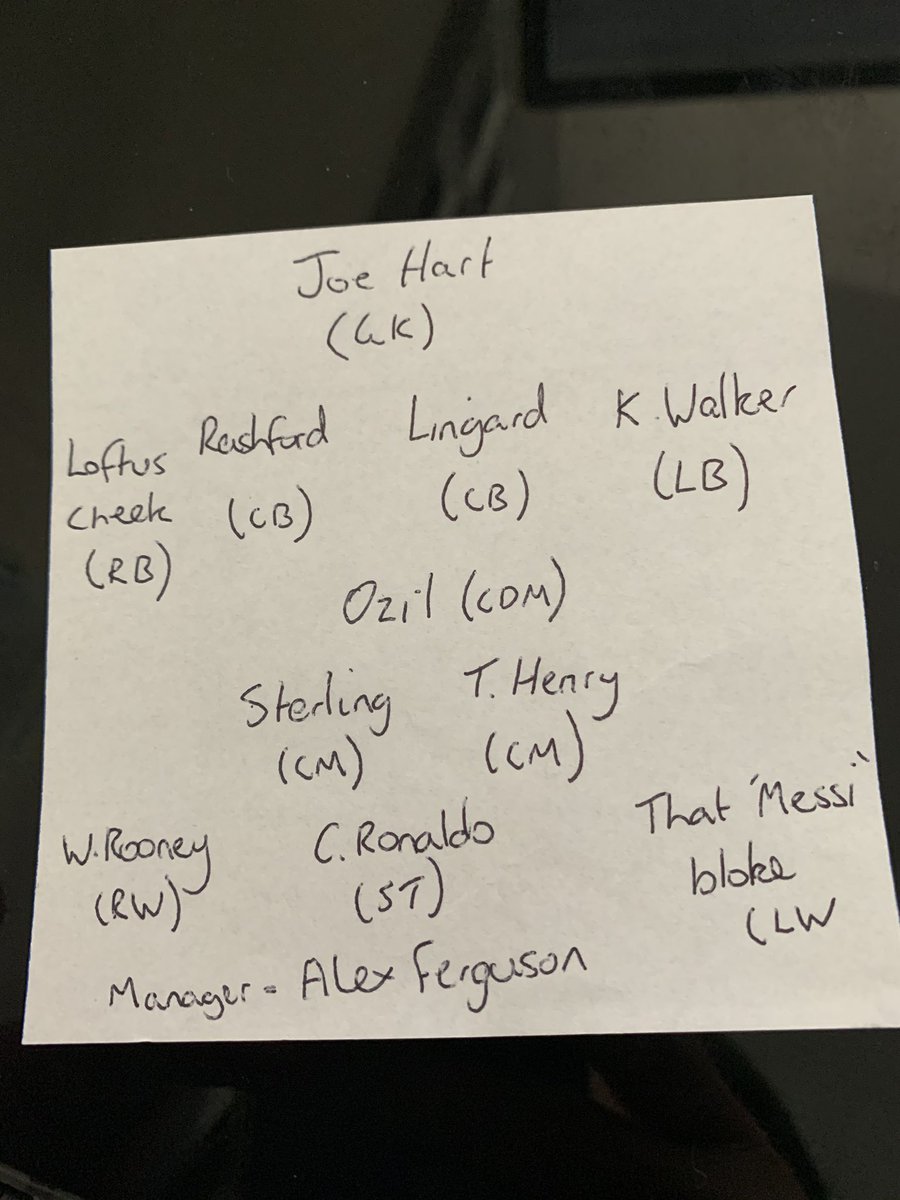Alex_Jupp_'s tweet photo. @Carra23 @Carra23 Can see that front 3 getting a lot of goals, but that team might struggle to keep them out at the other end! Maybe @NicolaMalins just likes attacking football 🤔 #MissusXI https://t.co/9pcPBEuMA9