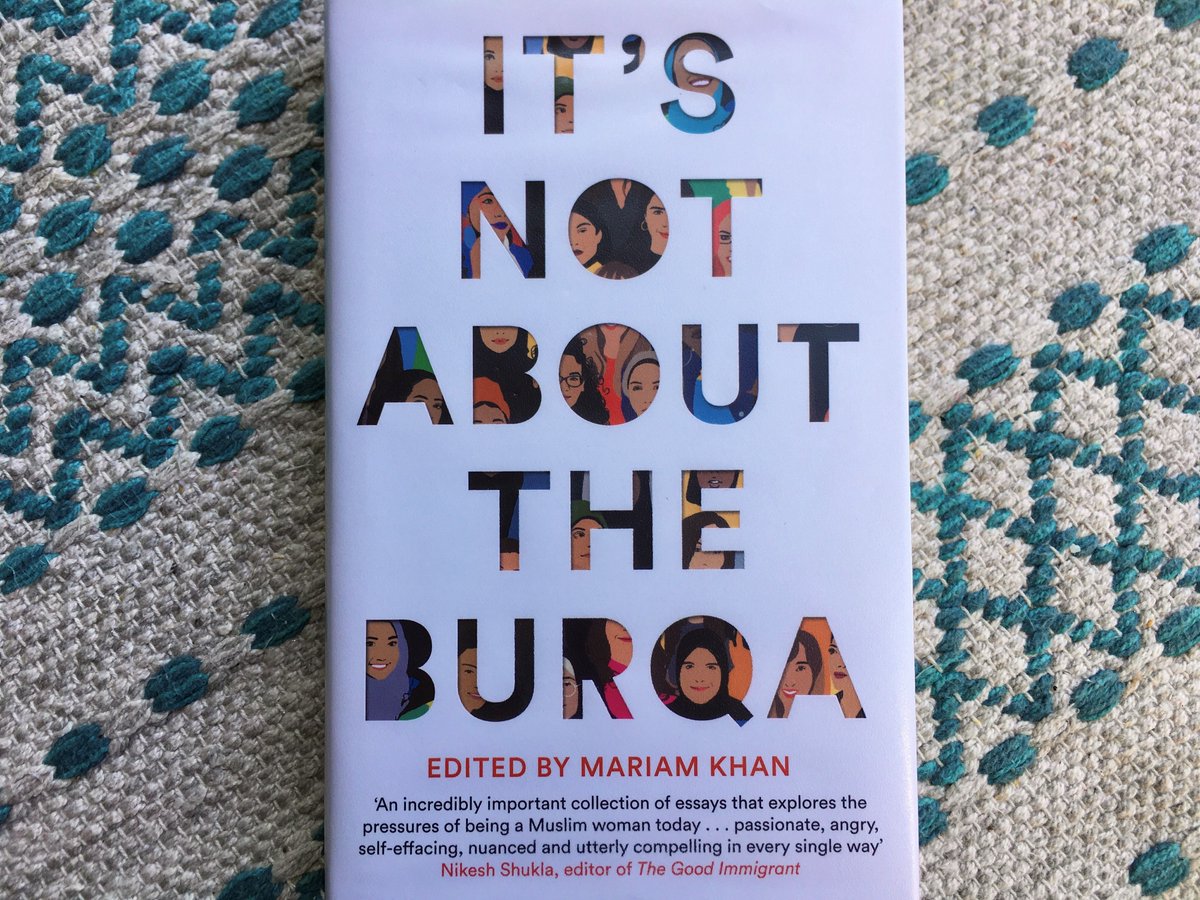 AIUCentre's tweet photo. Latest #TeamAIU book review is live on our Collections Blog: https://t.co/fhS6JbBFWh
@h_charnleyshaw has been reading It's Not About The Burqa (2019) edited by @helloiammariam
Stay tuned for @SafIsMcr response to some of these essays next week...
What's everyone else reading? https://t.co/xu9P3Vwlqk