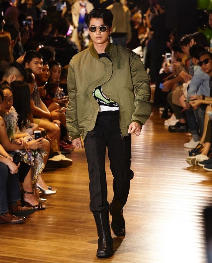  #gulfkanawut for wonder anatomie 10th anniversary clothes — look at him slaying that runway 