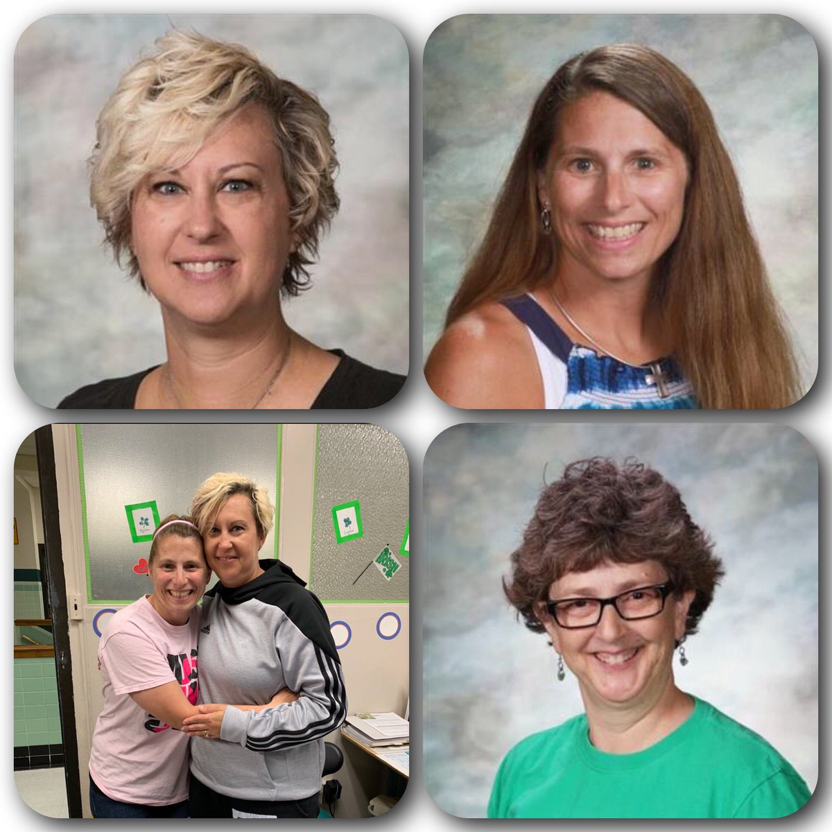 McGinnisSJSD's tweet photo. Happy National School Nurse Day to Mrs. Alden and Mrs. Koch! Happy National Intrepreter Appreciation Day to Deb Roberts!  These women have big hearts and are more than their titles. Thank you for going above and beyond for our ☘️ families! 💚☘️@LHSIrish #SJSDProud https://t.co/Pv5pKLBptg