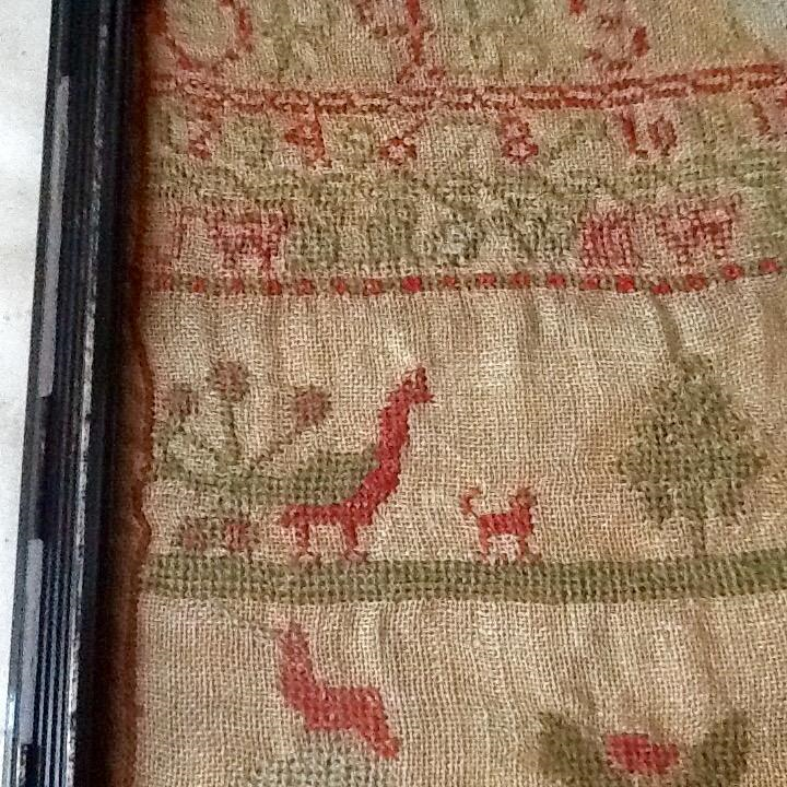 mariszkalime's tweet photo. One of my favourite samplers has always intrigued me, as it begins at the tail end of the alphabet.
I wonder if it has been chopped, or just folded for framing?
#ShouldIOpenIt?
#needlework #textiles #sampler #embroidery
@Diary_DressHist https://t.co/GCgNvxiugL