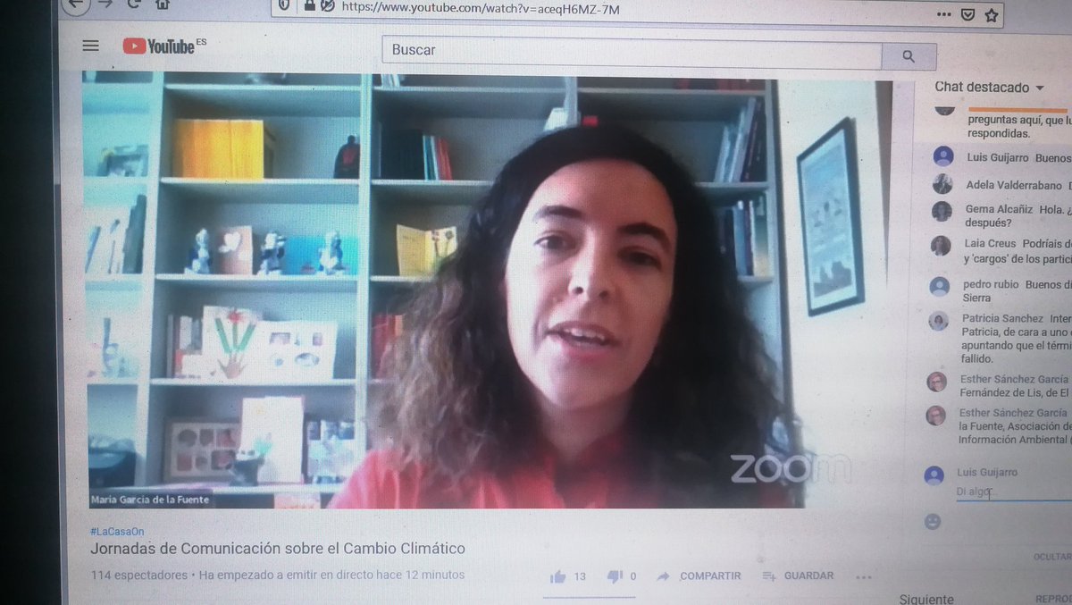 LuisGuijarro72's tweet photo. Siguiendo #LaCasaOn Encuentros. Jornadas de Comunicación sobre el #CambioClimatico  con @omenendez @mariagfuente @pflis @Pcaceres_ @LaCasaEncendida @APIA_es #comunicaclima https://t.co/BZqAOHJeFG