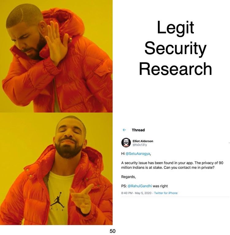 Sri_Hxor's tweet photo. Hypothesis > POC.
“Feeling safe at localhost”
CC: @akhilreni_hs https://t.co/lkmtFlAx25