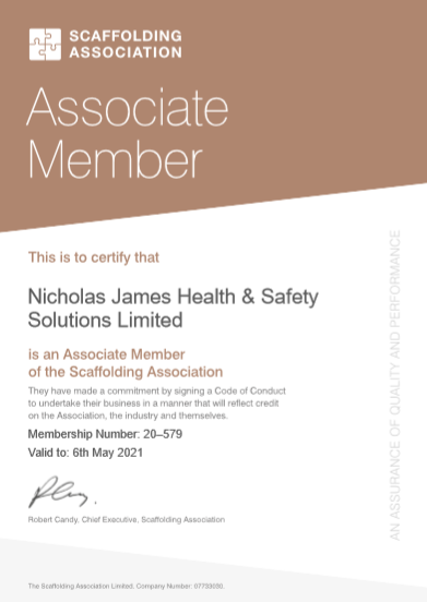 NicJamesSafety's tweet photo. @NicJamesSafety are proud to become Associate Members of the @Scaffold_Assoc, we look forward to a long a loyal relationship. https://t.co/97xU3NsCUq