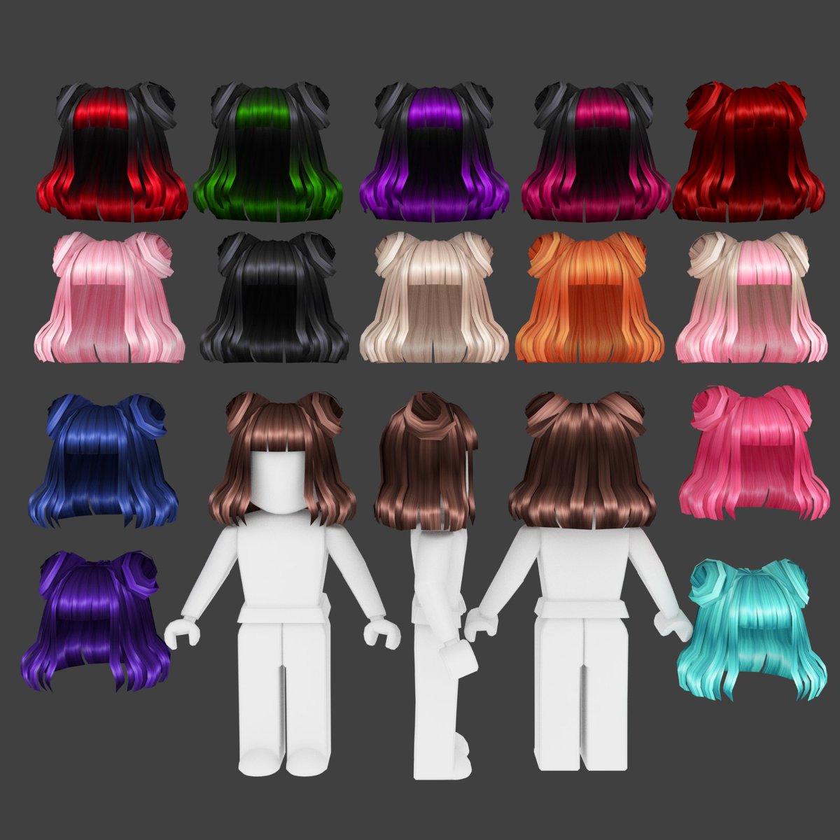 Potionorbs Blm On Twitter I Made A Space Bun Version Of My Aesthetic Short Hair I Hope You Like The Color Choices - space buns roblox