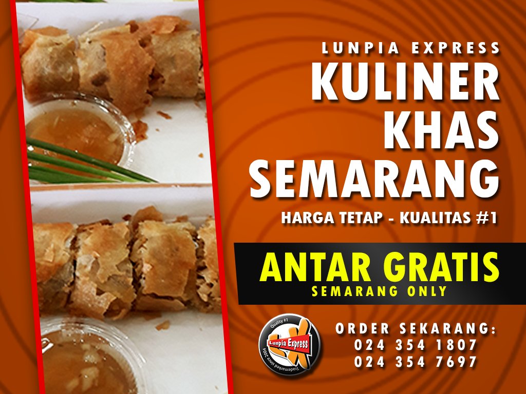 LunpiaExpress's tweet photo. Ini kuliner khas Semarang yang enak. Lunpia Express cocok buat sarapanmu hari ini. Order now

#minggupagi #sarapan #dirumahaja #lunpia #lumpia #lunpiaexpress #lumpiasemarang #kuliner #kulinersemarang #semarang #jateng #makanenak #makansahur #sahur #makanankitamasadepankita https://t.co/J0A2iBydwO