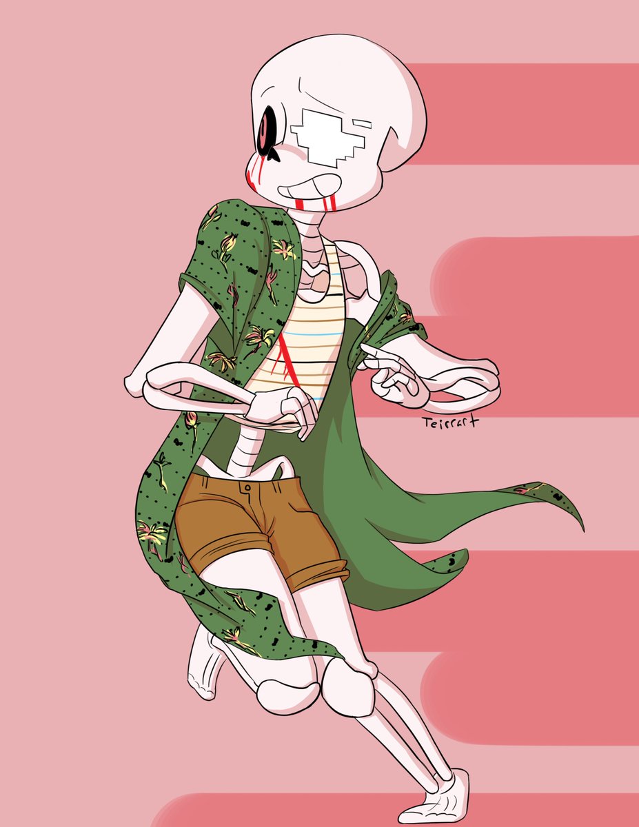 teirrart's tweet photo. I haven't done my outfit drawings in awhile and this is like the only decent summery/springy outfit I have and I really wanted to draw @FFrankcan 's Geno!Ink again so I hope it's ok I put him in my clothes lol
#undertale #sans #genoink #genoinksans #fashion #clothes https://t.co/Ix5ZJKepJu