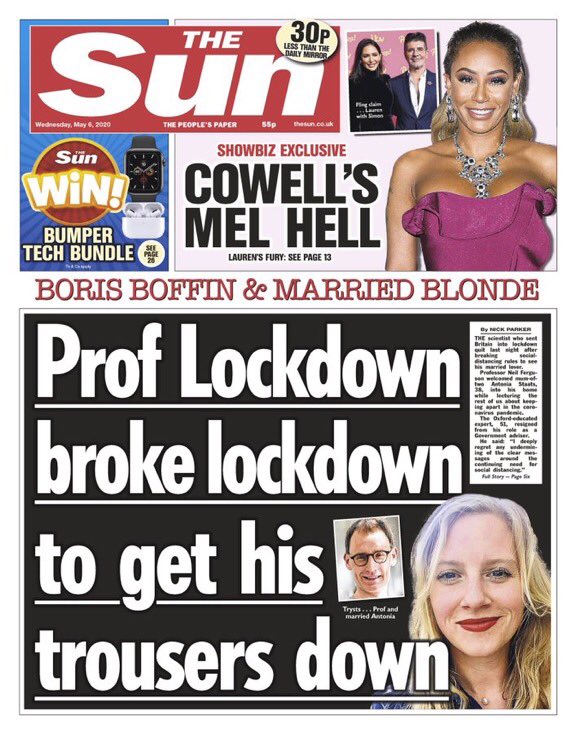 AdamBienkov's tweet photo. On the day the UK becomes the country with the highest coronavirus death toll in Europe, here's what most of the front pages look like. https://t.co/yeixE0TKS7