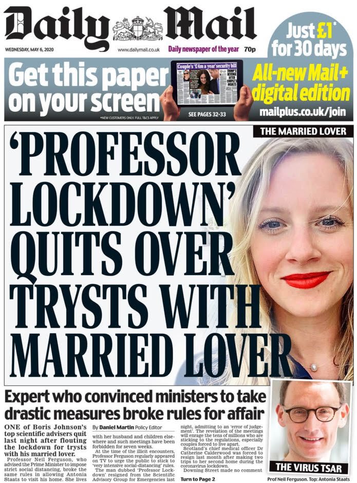 AdamBienkov's tweet photo. On the day the UK becomes the country with the highest coronavirus death toll in Europe, here's what most of the front pages look like. https://t.co/yeixE0TKS7