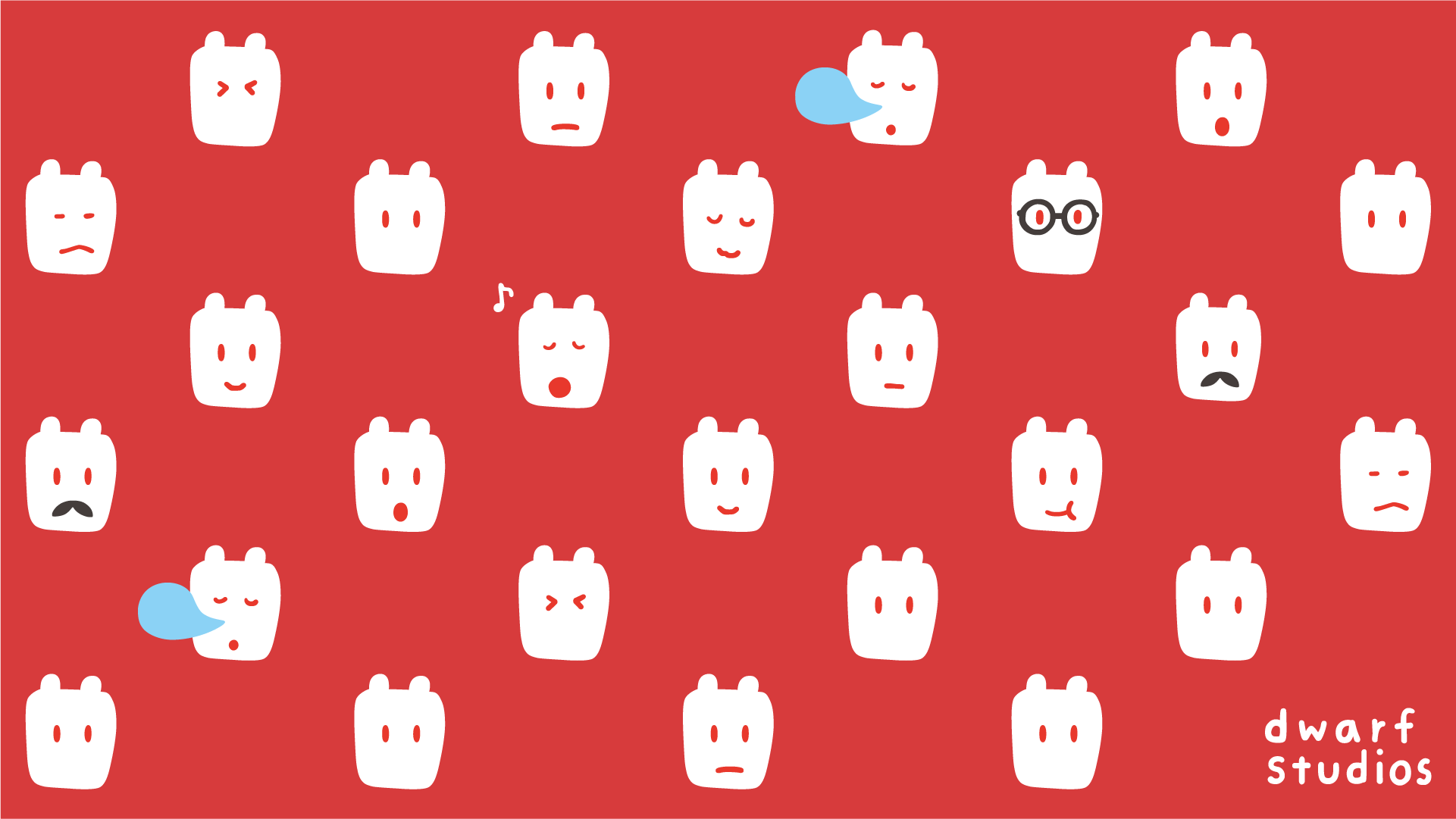 Dwarf バーチャル背景配布 みなさんgwはいかがお過ごしでしょうか ドワーフからもweb会議ツールに使える背景を配布します お仕事でも ご友人同士の会話にも ぜひご活用ください ドワーフくんかおかおテープ柄 赤 水色 グレーの３種