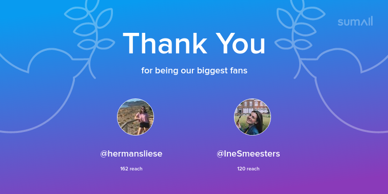 Our biggest fans this week: hermansliese, IneSmeesters. Thank you! via bounce.house/?utm_source=su…