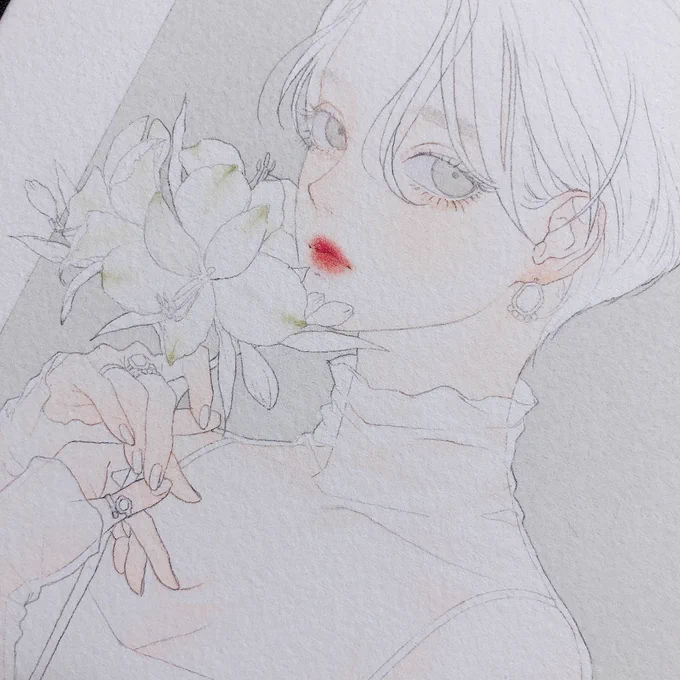 まだ途中。淡いのもいいね 