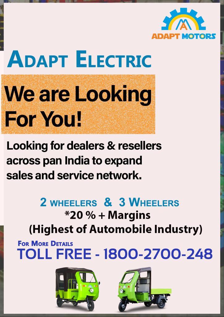 adaptmotors's tweet image. You will either step forward into growth or you will step back into safety, But with us both are on the same axis.
#GoAdapt #ElectricVehicles 
#GoGreen #India