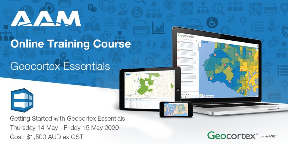 geocirrus's tweet photo. We are running a Geocortex Online Training course on Thursday 14 May &amp; Friday 15 May.
"Getting started with Geocortex Essentials" 
Click on the link below for more information and/or to register: https://t.co/D9MxFbZ3UC
#Geocortex #OnlineTraining #Essentials https://t.co/GoHZOCLdyM