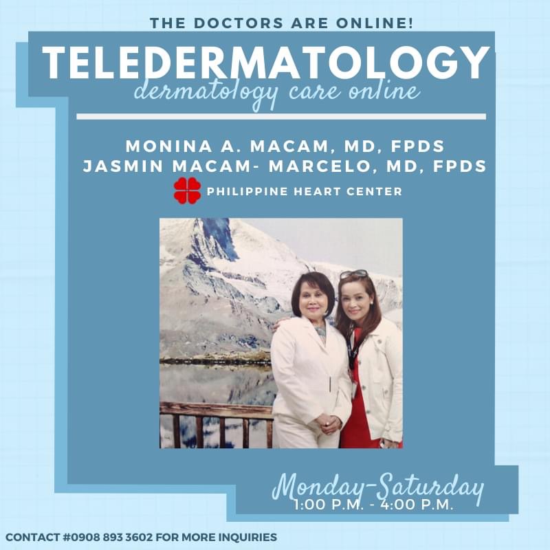 famousfaaab's tweet photo. Looking for a Certified Dermatologist? 
My Grandmother and my mom are members of Philippine Dermatological Society 
You may visit their Facebook page: https://t.co/gMU2dOl5VC… (Macam Dermatology Clinic). Stay Safe! #Dermatologyph
#onlinederma #DermaPh #Skincare #SkincarePh https://t.co/YwkYL8QMDQ