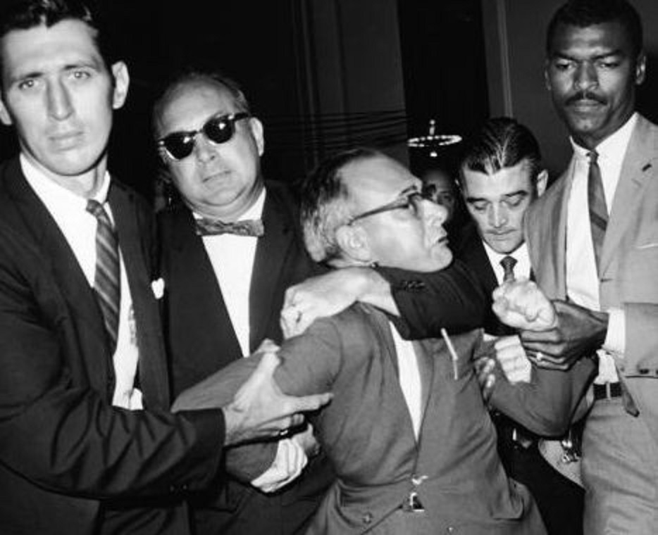 Bonus: This is Prof. Kinoy - 5 feet 2 inches - being carried away by Deputy U.S. Marshals (and then jailed) for the zealous representation of his client before the House Un-American Activities Committee.Here's THAT story if you like the Watergate story: https://www.crmvet.org/docs/kinoy_huac_brief-r.pdf