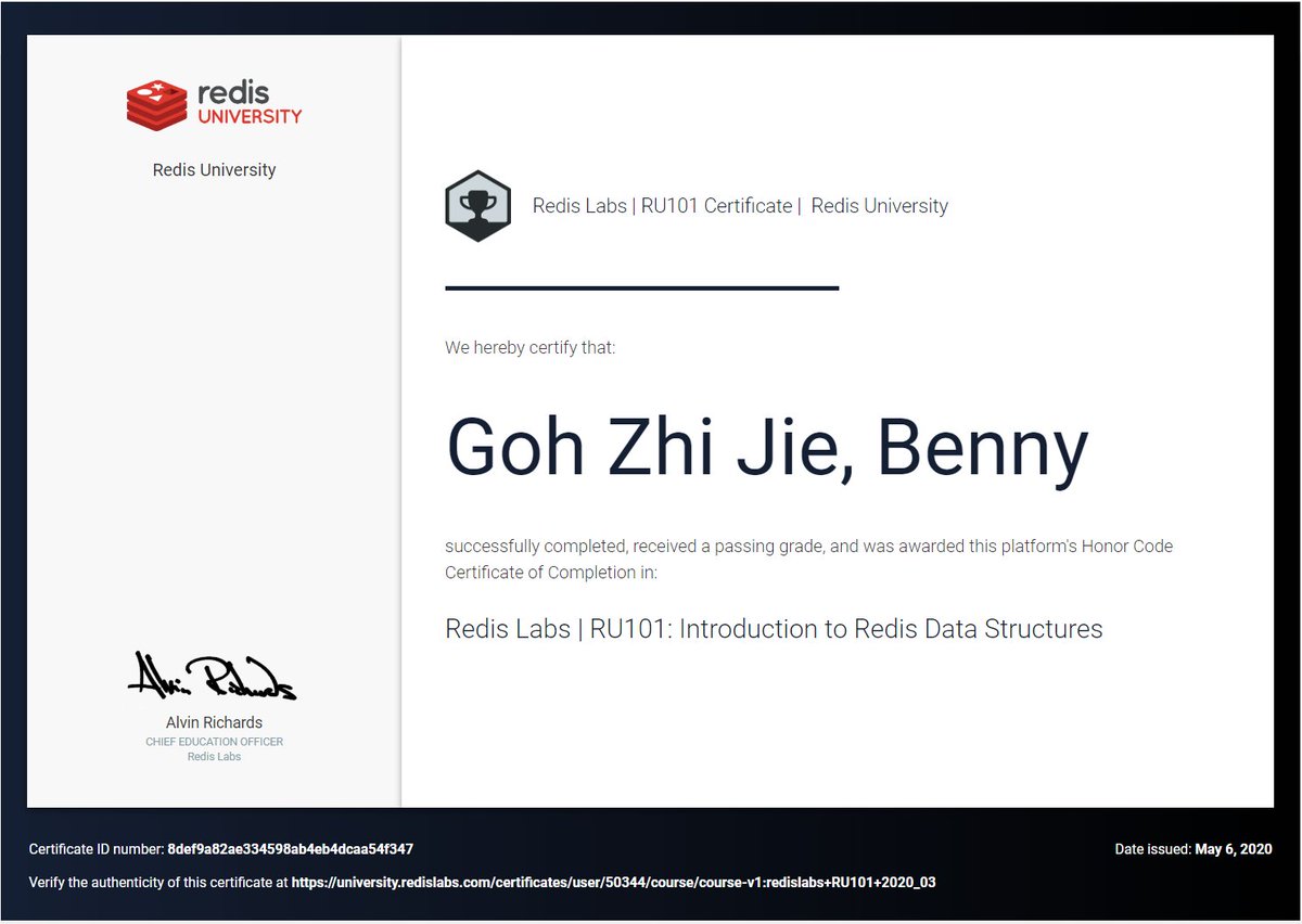 bentechkie's tweet photo. Started learning about Redis๐ At the start it seems quite daunting, but after more examples and lessons by @RedisLabs I slowly come to understand and appreciate the technology! Will be creating my first redis application soon ๐#RedisU
https://t.co/QRMEepp3lm https://t.co/Z0XMOqw6Ie
