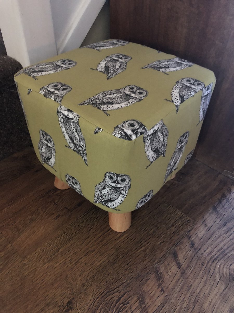 nursetoddy's tweet photo. Look at my gorgeous chubby stool from @CushionCottage in #Reepham  I used to work with the lovely Sally who owns the shop, she has the most beautiful items in there, please take a look at her page 😊 🦉 https://t.co/v5p7Edxqkx