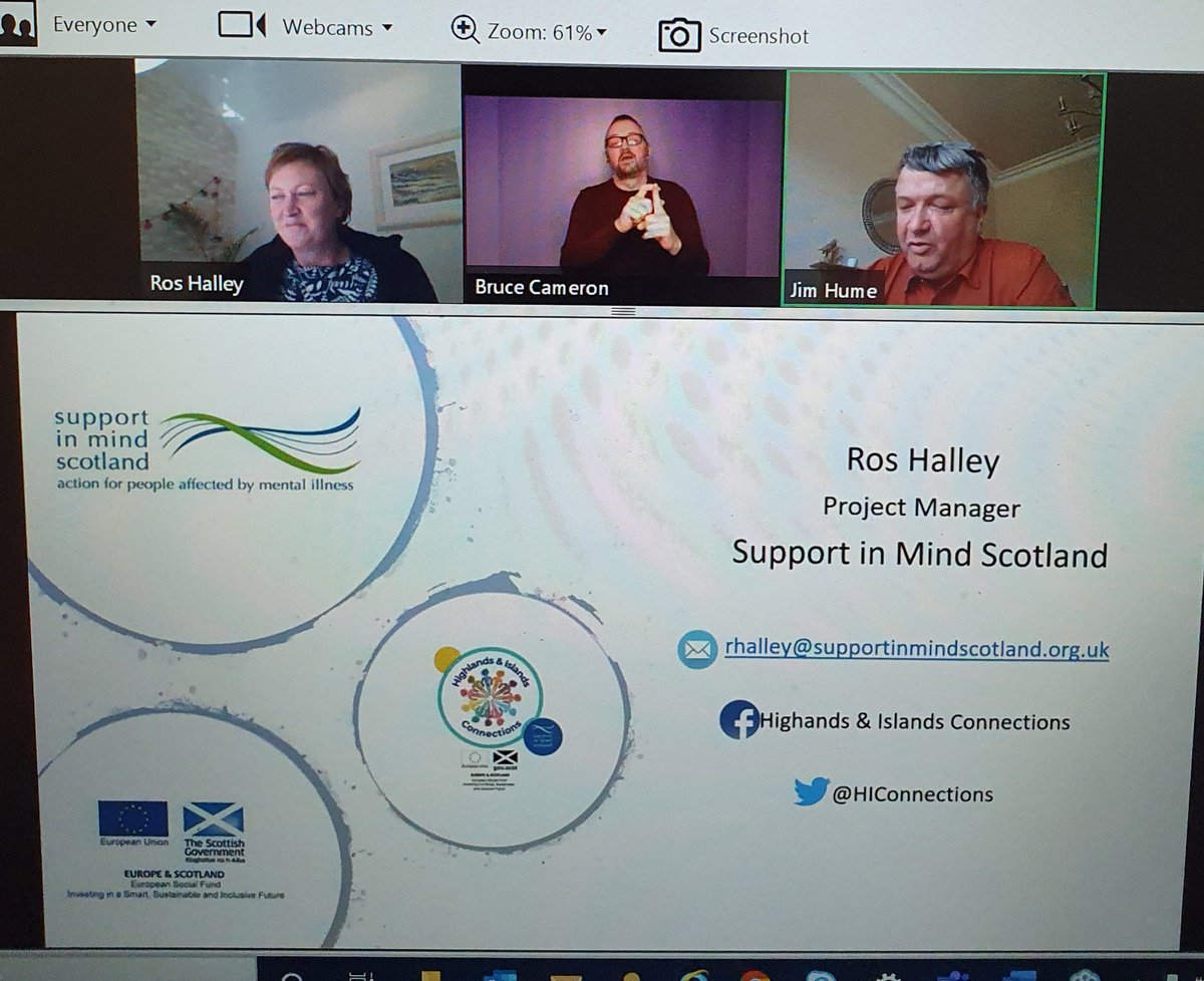 sarah_skerratt's tweet photo. @HIConnections @jimhume9 @Rural_Wellbeing @suppinmindscot Well done, Ros - great presentation to your "invisible audience" of 150 Forum folk on the challenges + achievements of @HIConnections project, and the need for continued rural community connections for mental wellbeing! 
@suppinmindscot @Rural_Wellbeing @TartanJigsaw https://t.co/wP7u4aOjgH