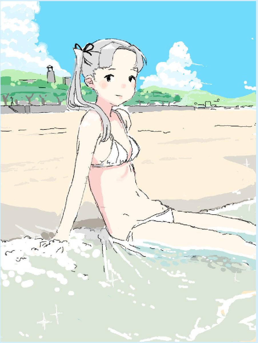 綾波(艦これ) 「当鎮守府のしきそうすなみちゃんです。 」|面相棒のイラスト