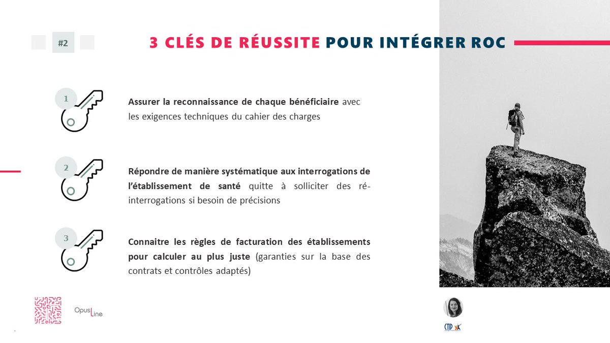 #Webconférence #ROC : 3 clés de réussite pour monter sur ROC : Assurer la reconnaissance de chaque #bénéficiaire, Répondre systématiquement à l’établissement &amp; Connaitre les règles de facturation des établissements pour calculer au plus juste !  cc Morgane Langlois <a href="/ctip/">CTIP</a>