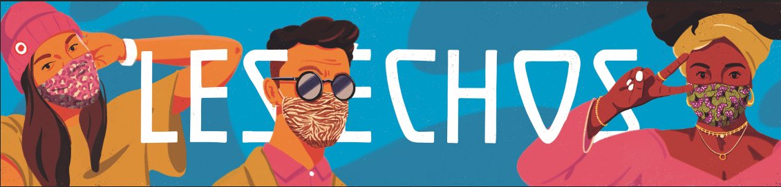 flaborde's tweet image. Le confinement inspire nos illustrateurs... Merci à eux d'y apporter chaque semaine un peu de couleurs  ☺️🙏👉 Notre galerie en ligne ➡️➡️➡️ bit.ly/2YBDLGu #logolesechos #lesechos #dessinemoiunlogo @FagoStudio @Alice_Des @victoria_rsl @icimathieu