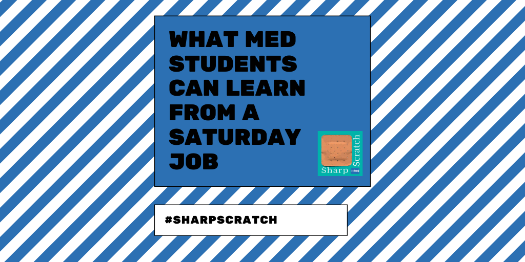 bmj_latest's tweet photo. This week the #SharpScratch team welcome two new panel members to talk about interesting jobs outside of medicine, and what we might be able to learn from a crappy Saturday job. Listen on all major apps @BMJStudent @a_c_harvey 
https://t.co/FvkndW7NHy
https://t.co/D3lOsOqHpG https://t.co/mFkZbVmBGx