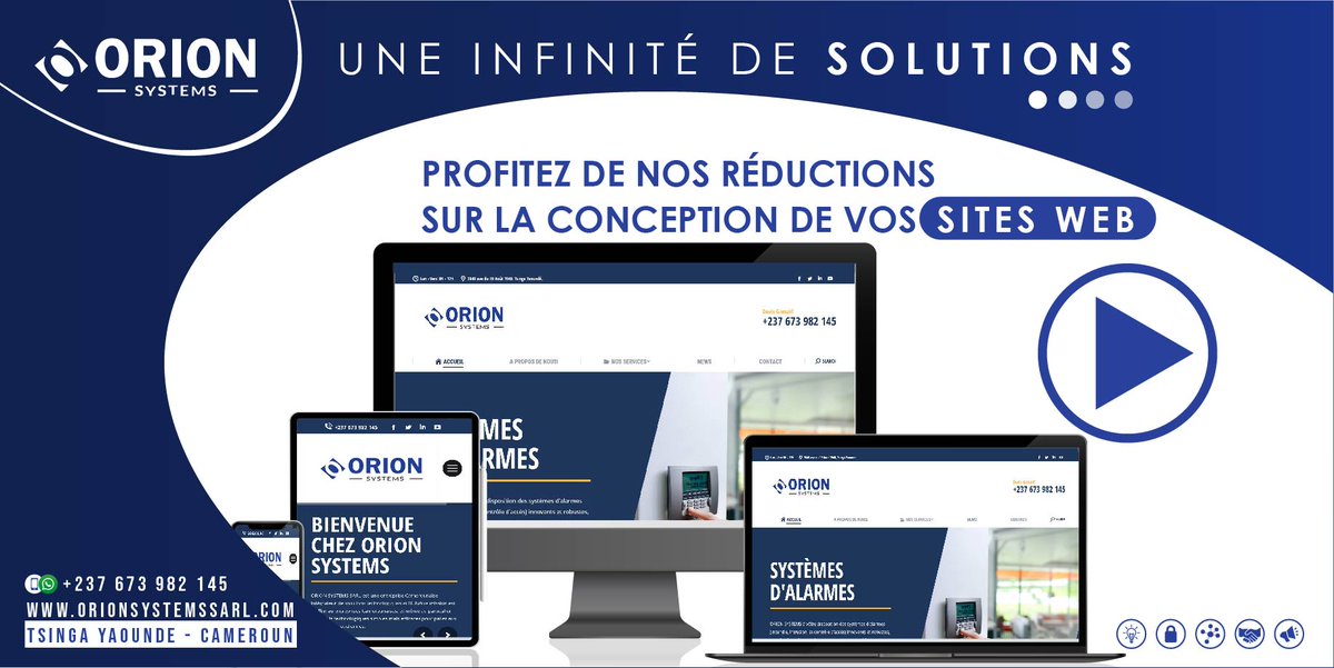 ORIONSYSTEMS3's tweet photo. Besoin d'un site internet performant et ergonomique?
Nous sommes là!
https://t.co/aEJ0nt1NiI
#orion_systems https://t.co/m2WAgskXco